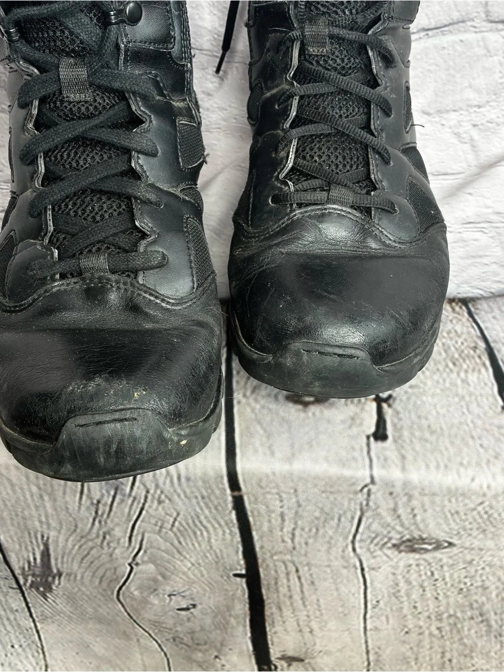 Reebok Duty Men's Sublite Cushion Tactical Leather Work Boot  Black Sz 8.5 AS IS